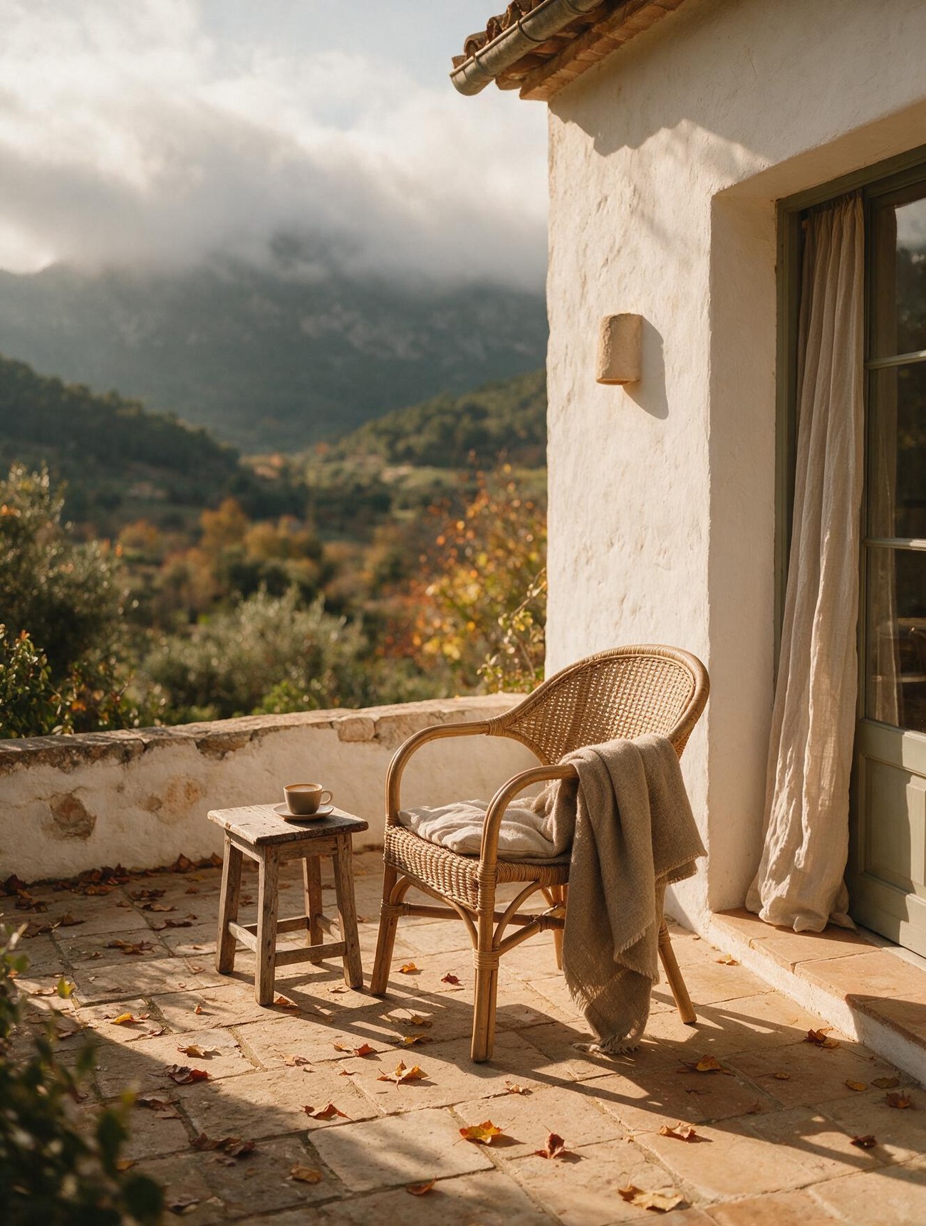 A veranda looking out over the valley of Sóller
